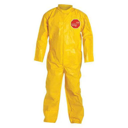 Dupont Qc120byl6x001200 Collar. Stormflap. Open Wrists And Ankles. Storm Flap