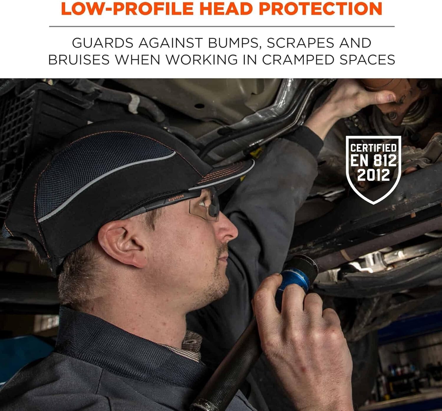 Lightweight Skullerz 8950 Baseball Style Bump Cap for Enhanced Workplace Safety