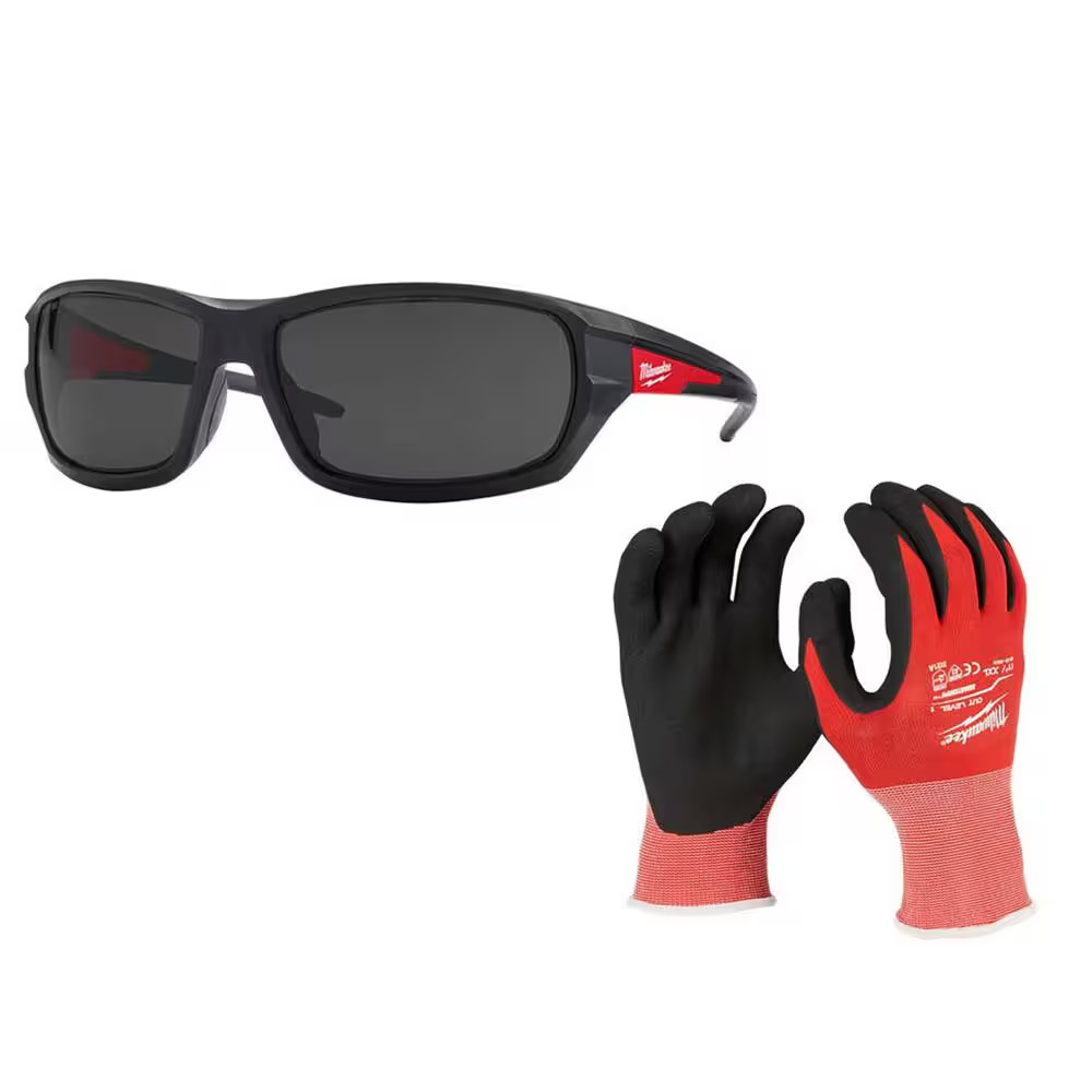 Performance Safety Glasses with Tinted Fog-Free Lenses with Xx-Large Red Level 1
