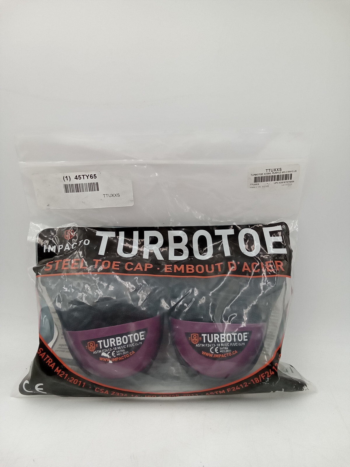 Impacto Turbo Toe Steel Toe Cap Choose Size