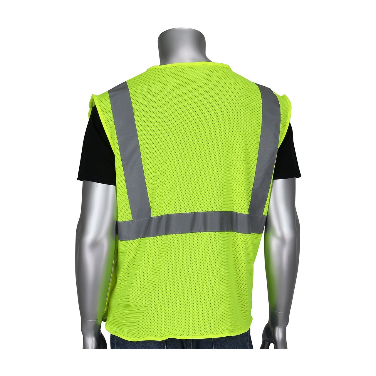 PIP High Visibility 5 Point Mesh Breakaway Safety Vest XL Yellow 302-5PMVLY NEW