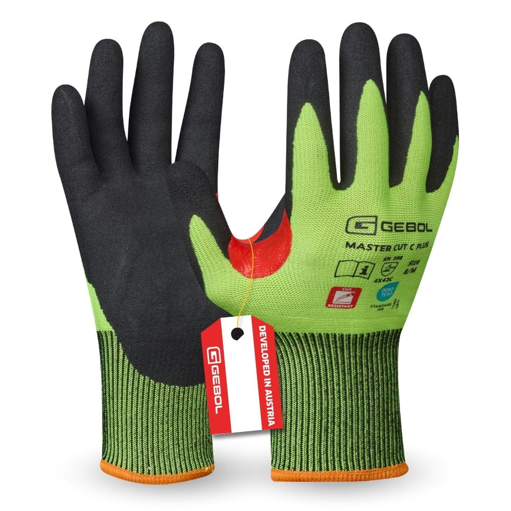 Master Cut C Plus, 1 Pair Cut Protection Gloves with Nitrile Coating & Ve…