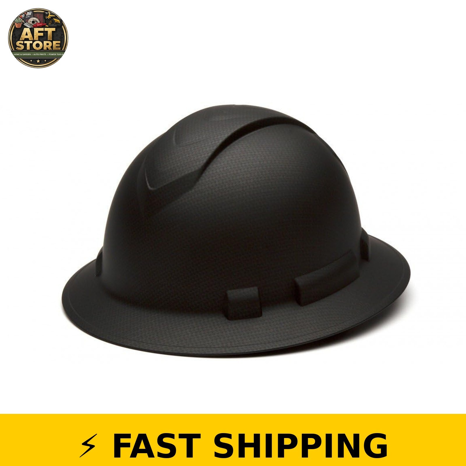 Pyramex Ridgeline Hard Hat Matte Black Graphite 4-Point Ratchet