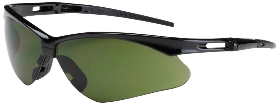 Case Of 12 Bouton Anser Safety Glasses with Black Frame and IR Shade 3.0 Lens