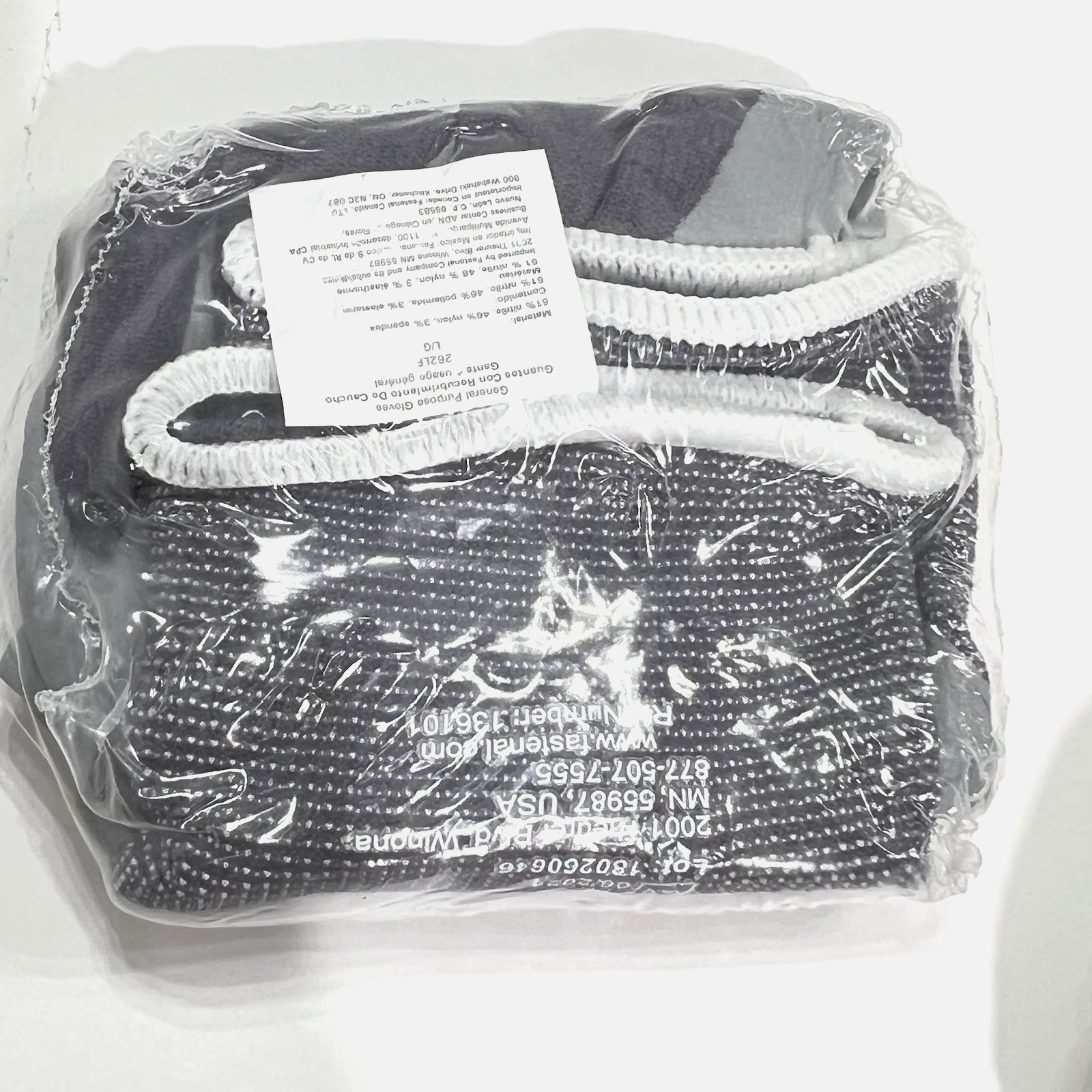Large Work Gloves – Fastenal Gray Textured Nylon/Spandex Pack-3 size 9