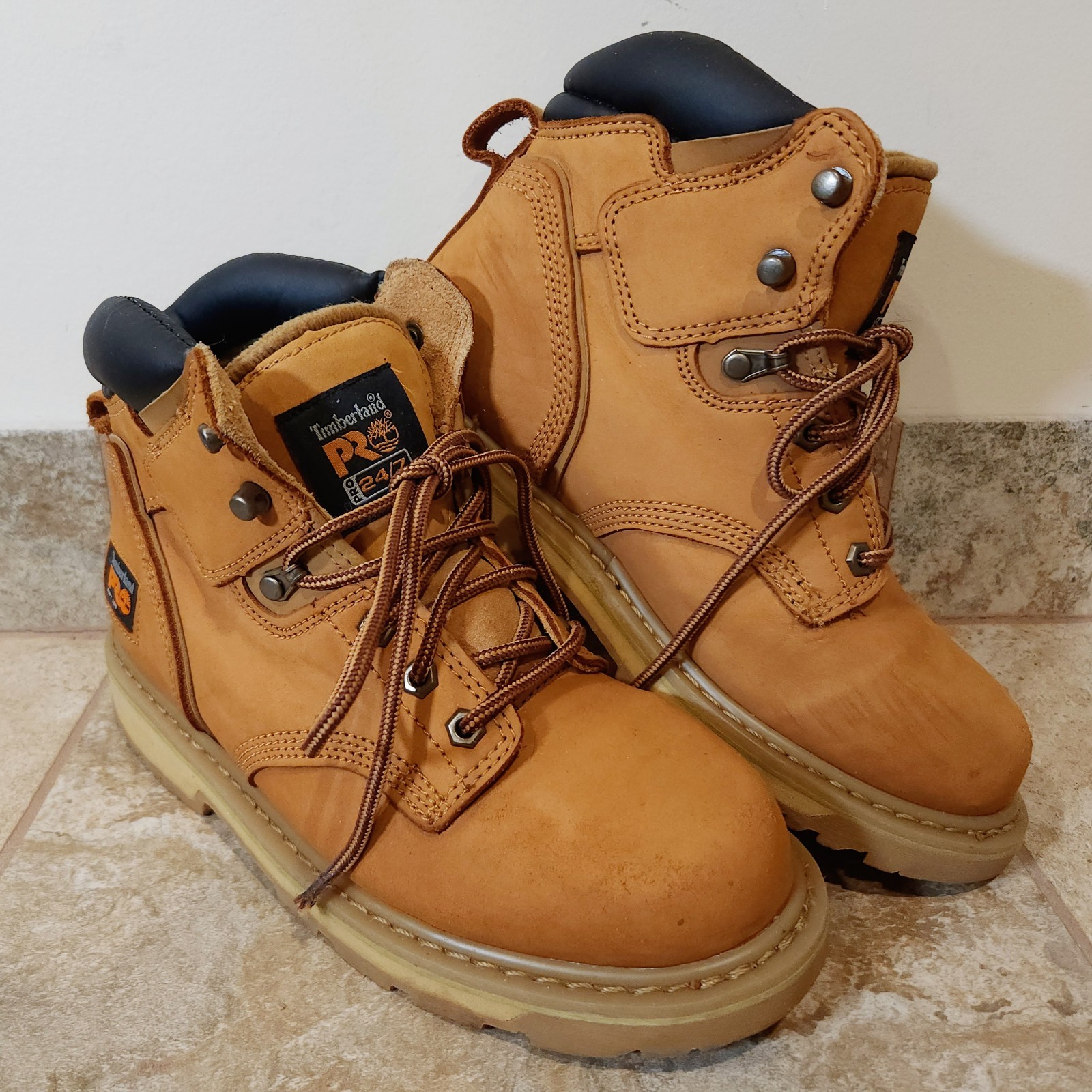 Timberland | Men’s 7 M PRO Series Soft Toe EH Wheat Nubuck Comfort Work Boots 💥