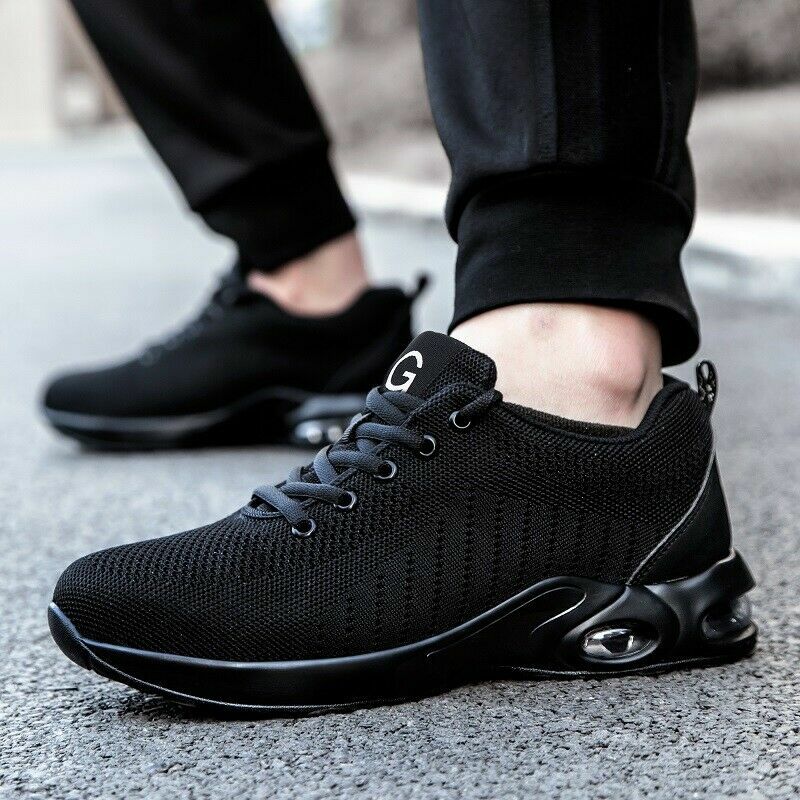 Mens Safety Shoes Boots Steel Toe Sneakers Lightweight Puncture Proof Work Shoe