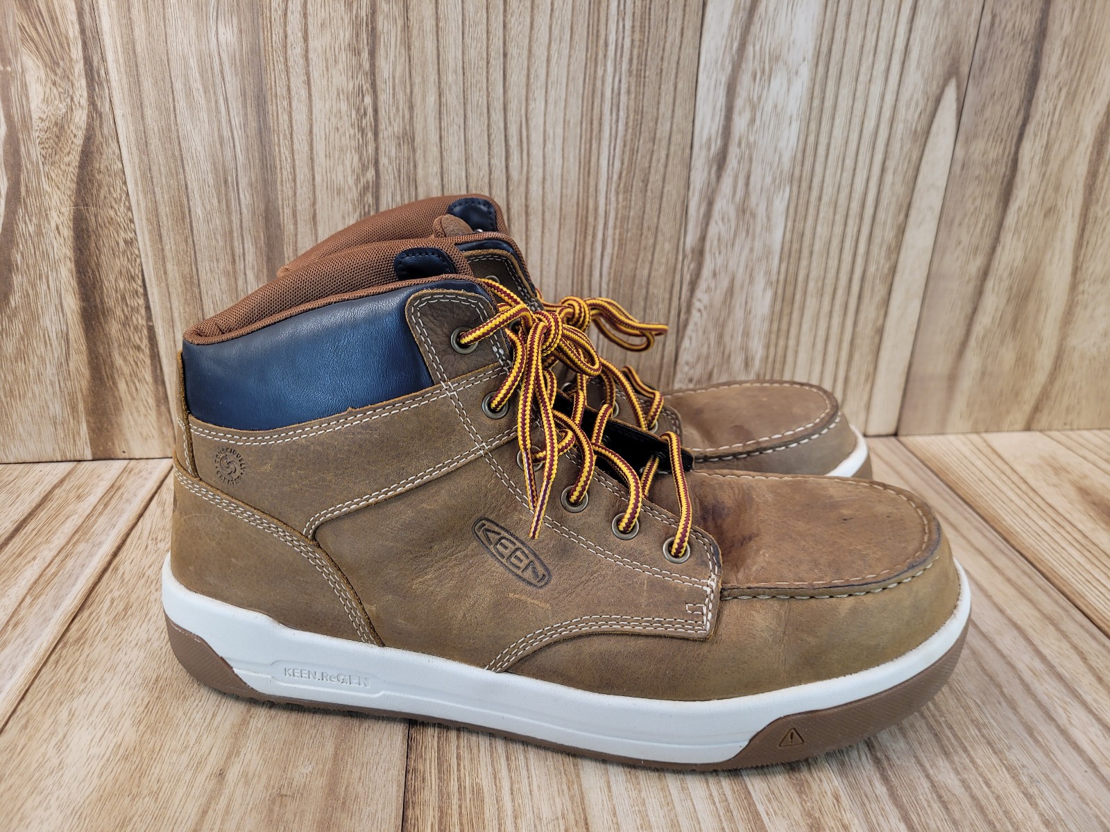 KEEN Utility Gibson Work Boot Mens 11 D Belgian Gum Composite Toe ASTM F2413-24