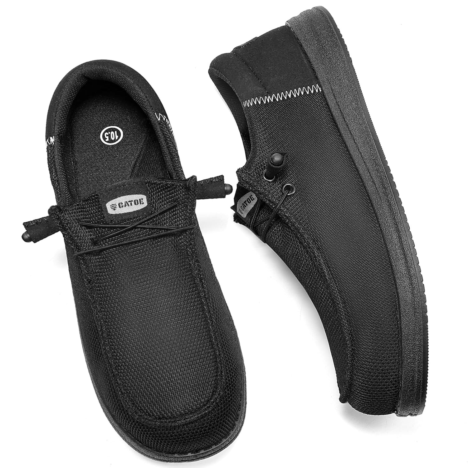 Men Steel Toe Work Shoes Slip On Lightweight Composite Toe Loafers for Men