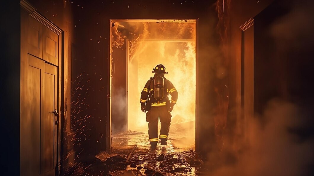 DYOB Firefighter Suit Fire Suit Turnout Gear SM Jacket/Pants with Overall straps