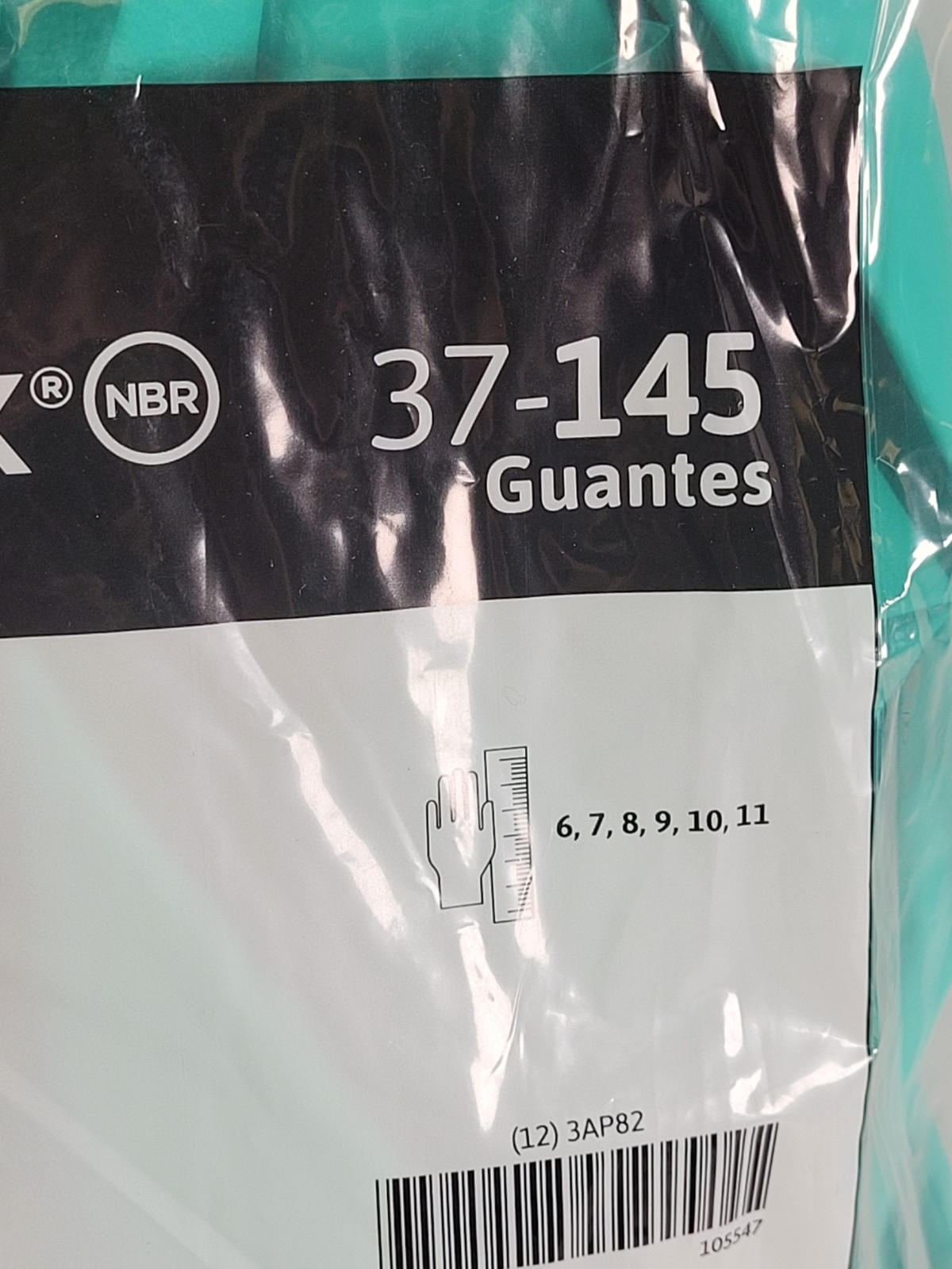 12x Ansell Alphatec Solvex 37-145 Nitrile Industrial Gloves Sz 11