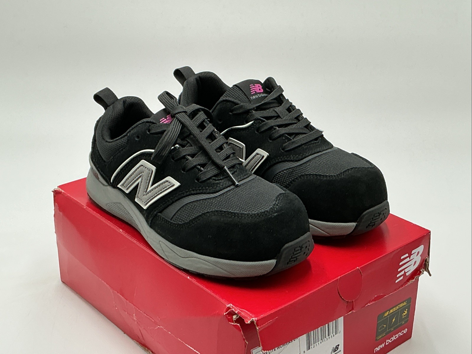 New Balance Elite Lite WUELEHBZ Women 8.5 Black Composite Toe Work Shoes Ebay406