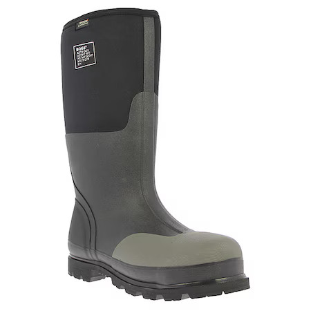 Bogs Footwear 69172-001 M 15 Men’s Forge Rubber Boot, Steel Toe, 16″ Height,