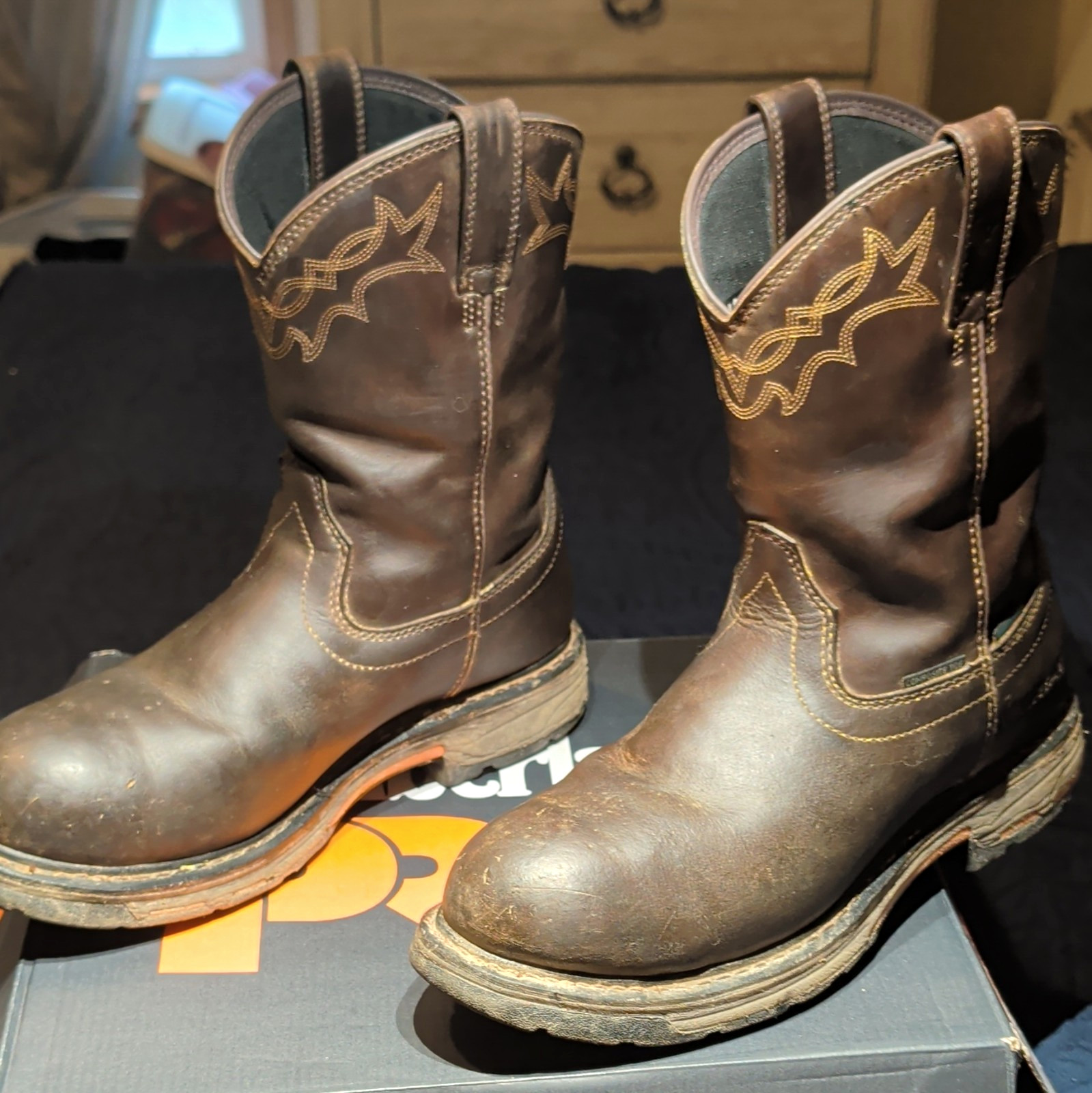 Ariat Work Men’s Waterproof Composite Toe Pull-On Work Boots 10 D (Medium)