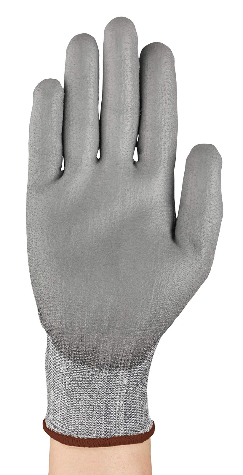 Large Pack Of 12 Gray Protective Gloves A2 Cut Level Polyurethane Coating