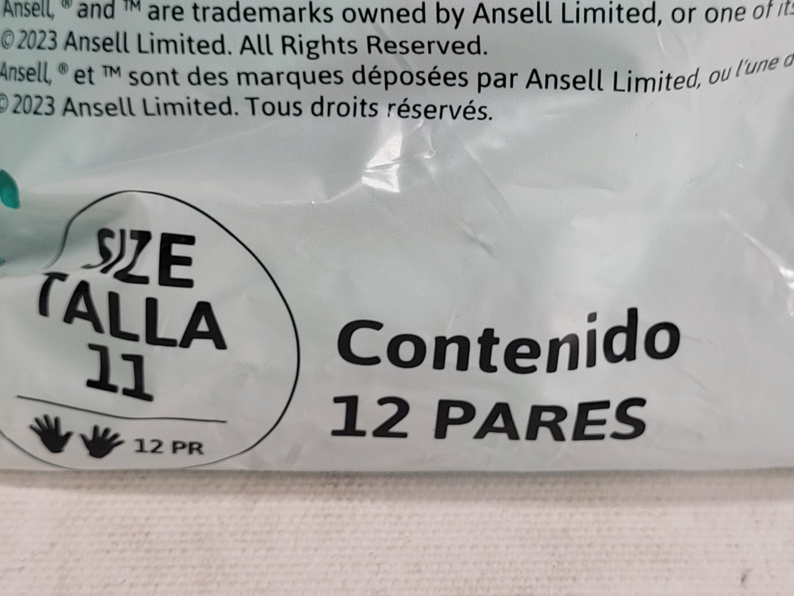 12x Ansell Alphatec Solvex 37-145 Nitrile Industrial Gloves Sz 11
