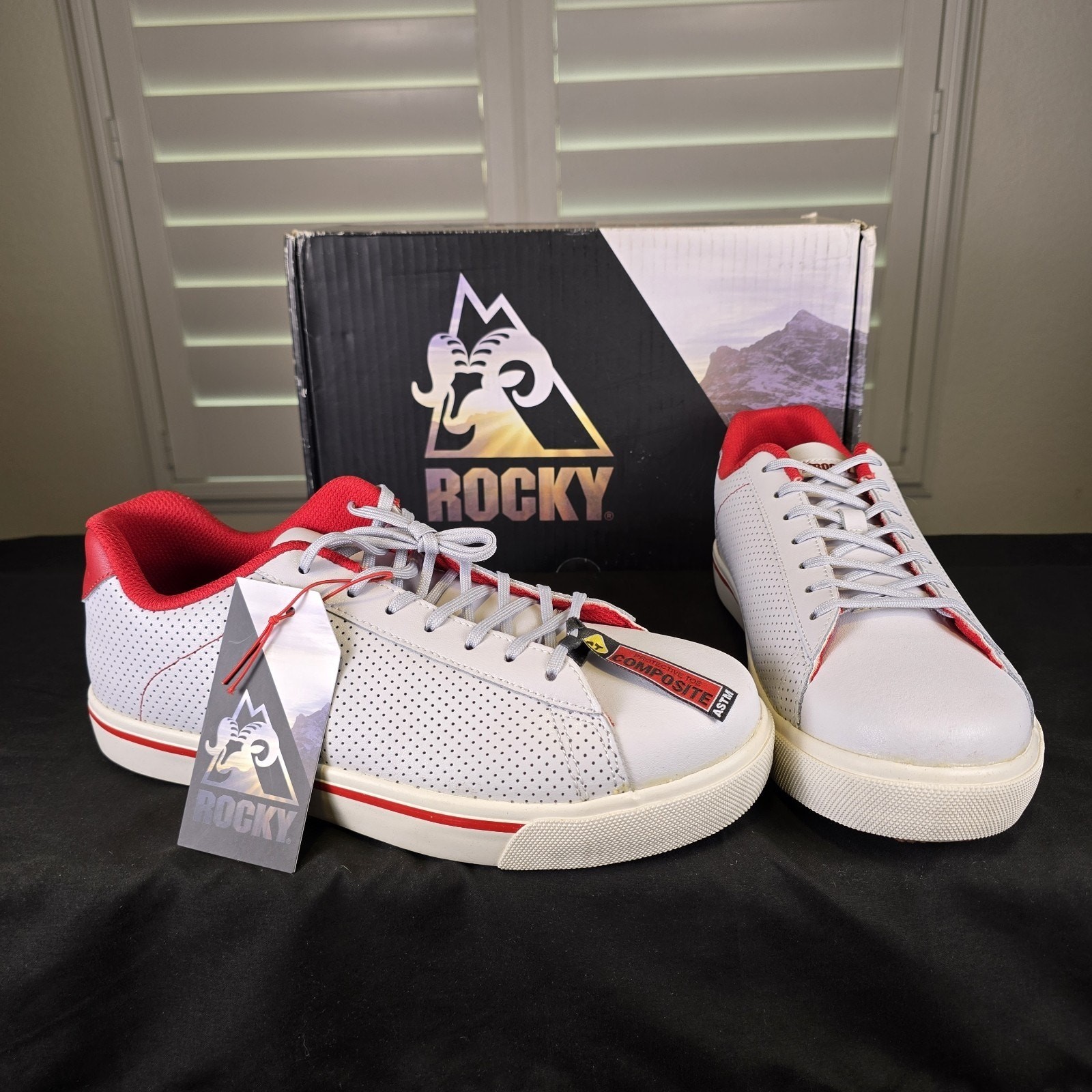 NEW Men’s Size 11.5M ROCKY SKATE SR CASUAL LeatherNano Comp Toe WORK SHOES