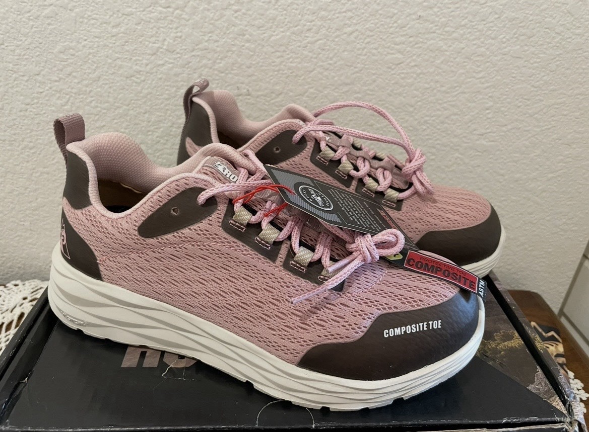 Women’s Rocky SR Athletix “Pink/Brown” Toe Composite Size 8 1/2 W