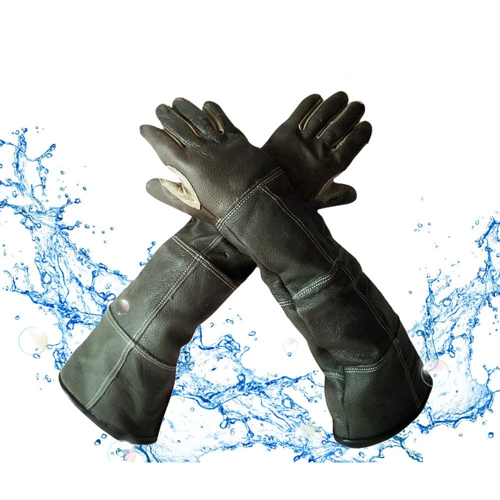 Waterproof Animal Handling Gloves, Anti-Scratch/Bite Protective Long Gloves f…