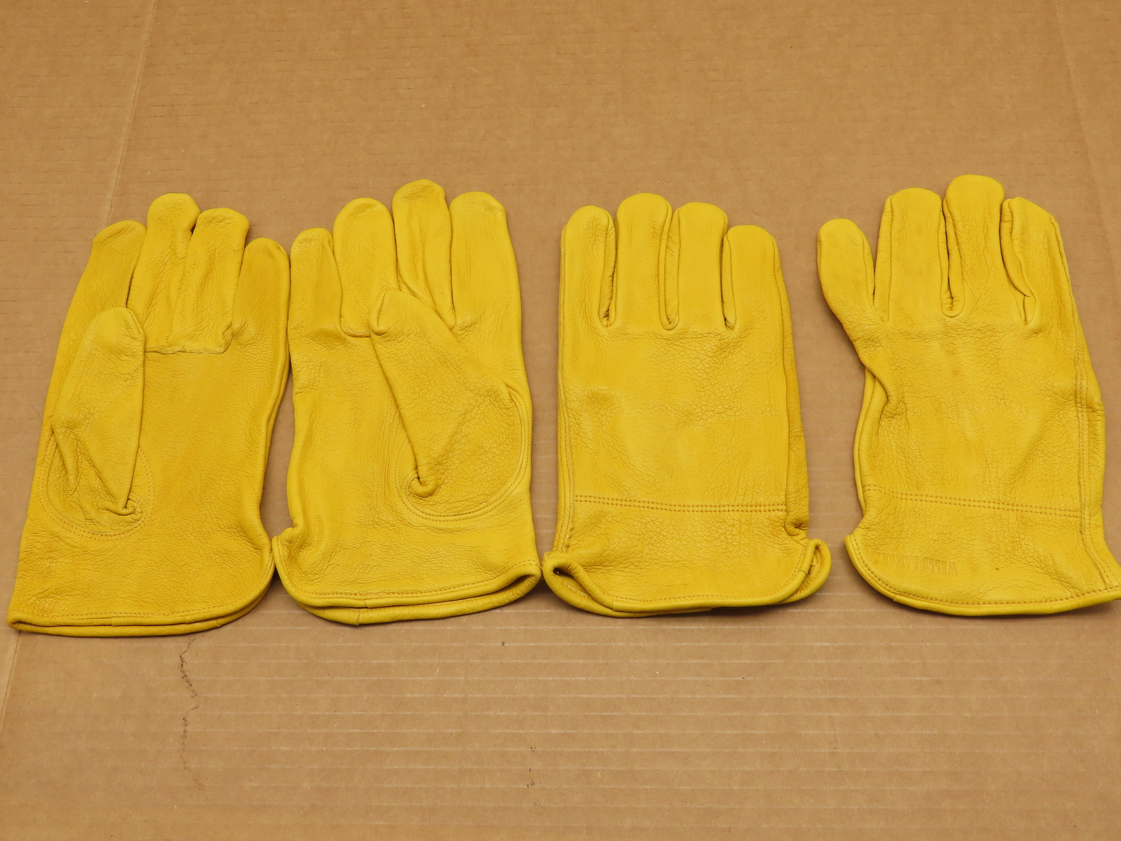 Wells Lamont 962XL 2 Pairs Leather Deerskin Work Drivers Gloves Size XL Unlined