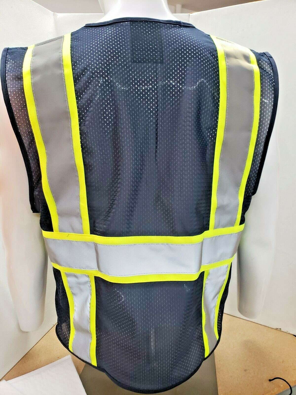 Two Tone High Visibility Reflective Blue Safety Vest (X-Small-5XL)