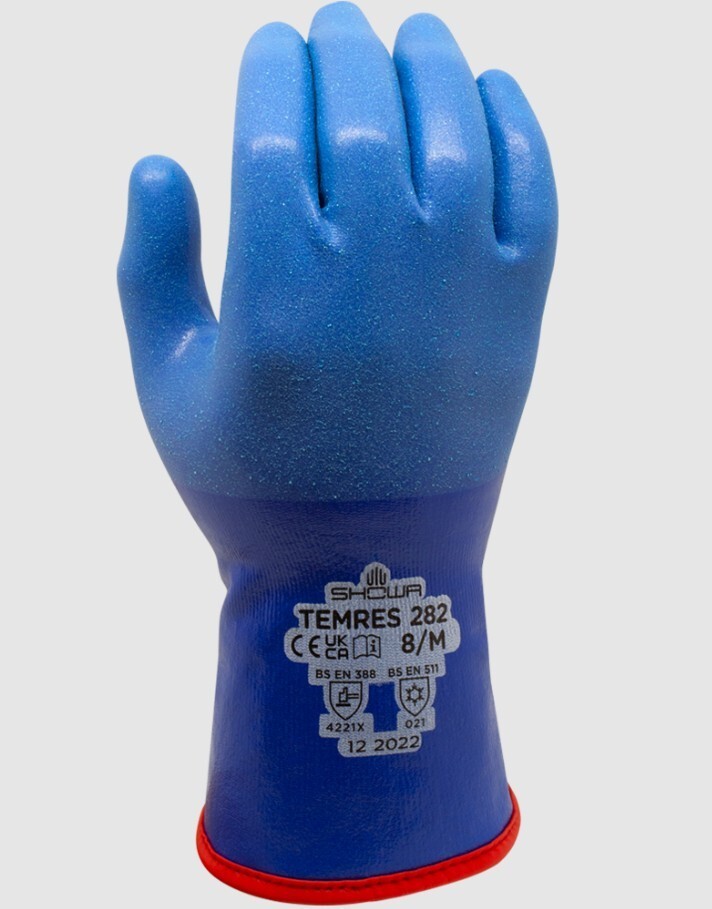 Showa TEMRES 282 Water-resistant Breathable Thermal Insulated Gloves, (1 Pair)