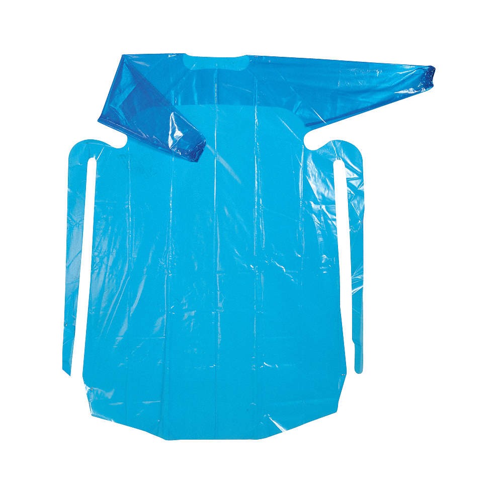 POLYCO 42680 Gown,2XL,Blue,Polyolefin,PK50 12Y499