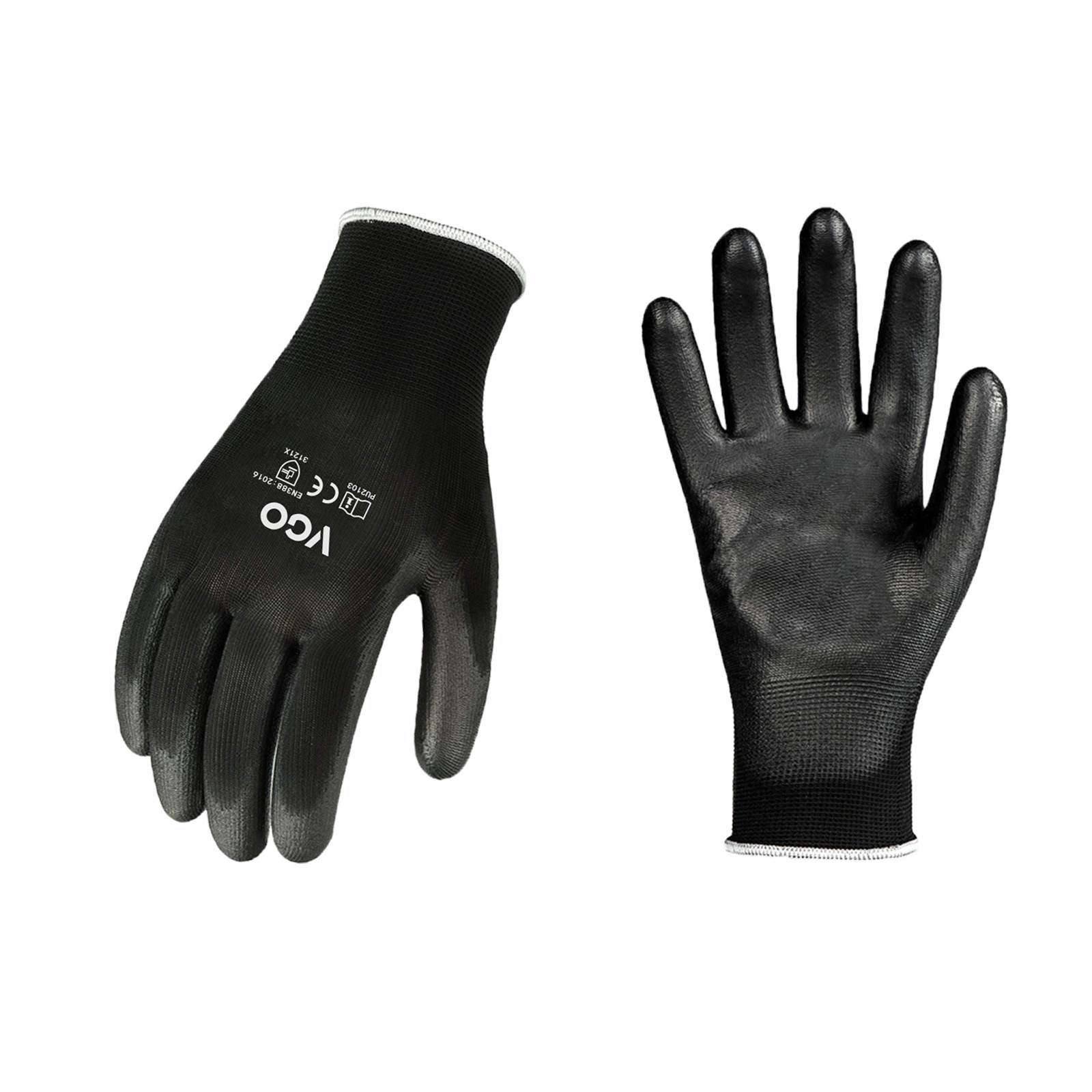 Vgo 3/5Pairs PU Coated Painting,Yardwork,Gardening,DIY,Work Gloves(PU2103)