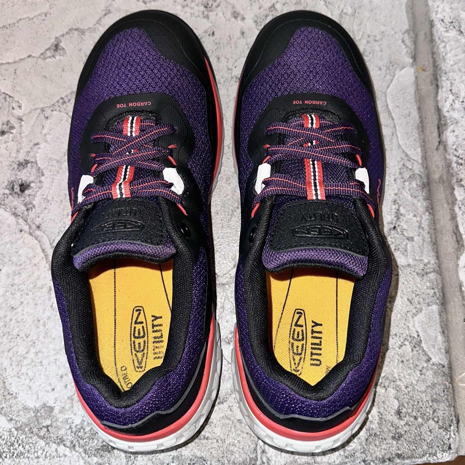 Near Mint Keen F2413-18 Utility Carbon Toe Purple Black Shoes Sneakers 10 Womens