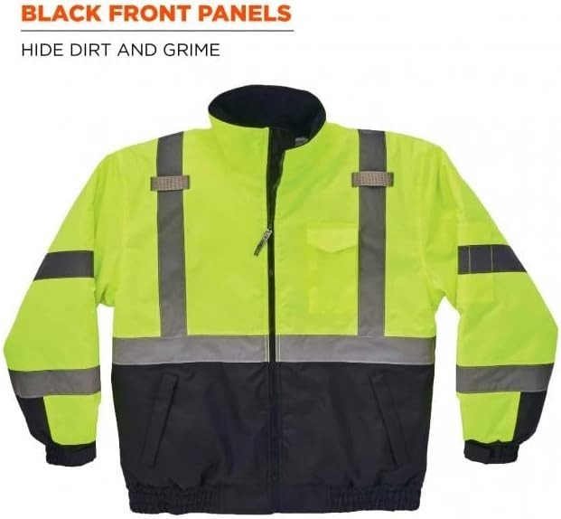 Hi-Vis Winter Bomber Safety Jacket – Class 3, Reflective, Insulated