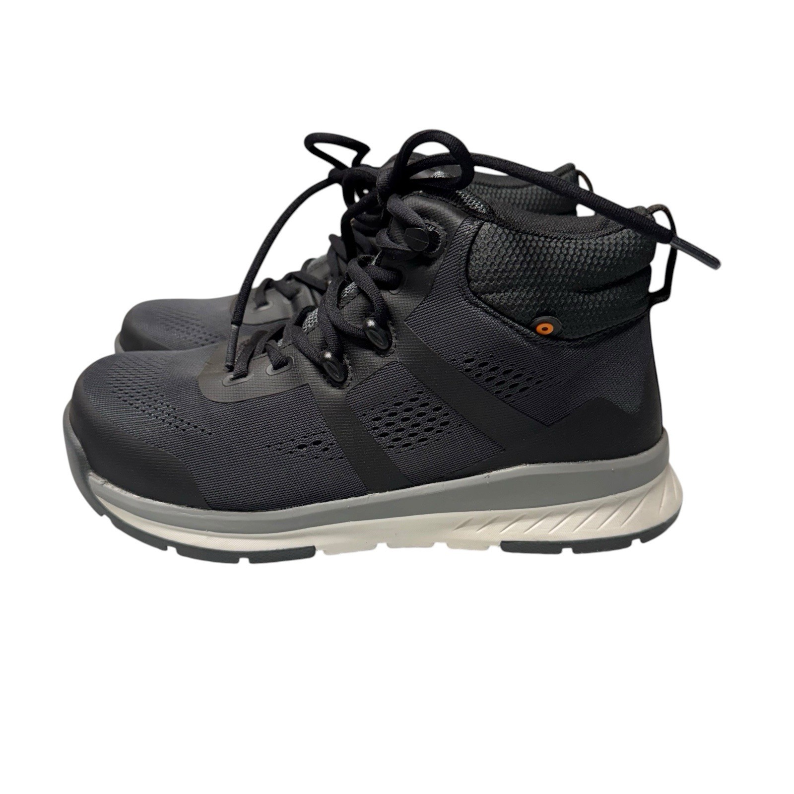 Bogs Sandstone Knit Mid TR Work Boot Composite Safety Toe Womens 7 EU 38 Gray
