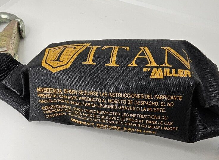 Titan by Miller T6111/3FTAF 3′ Harness / Shock Absorbing Lanyard F10