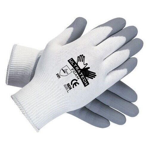 Industrial Gloves Ultra Tech Foam Seamless Nylon Knit Dipped Sz XSmall “1 Pair “