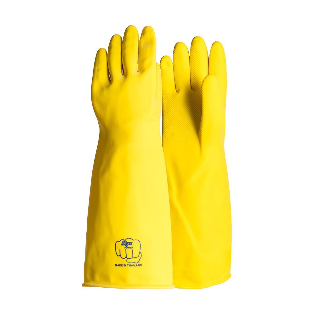 (1 Pairs) Long 43cm (16.9″) Shoulder Length Latex Rubber Work Safety Gloves