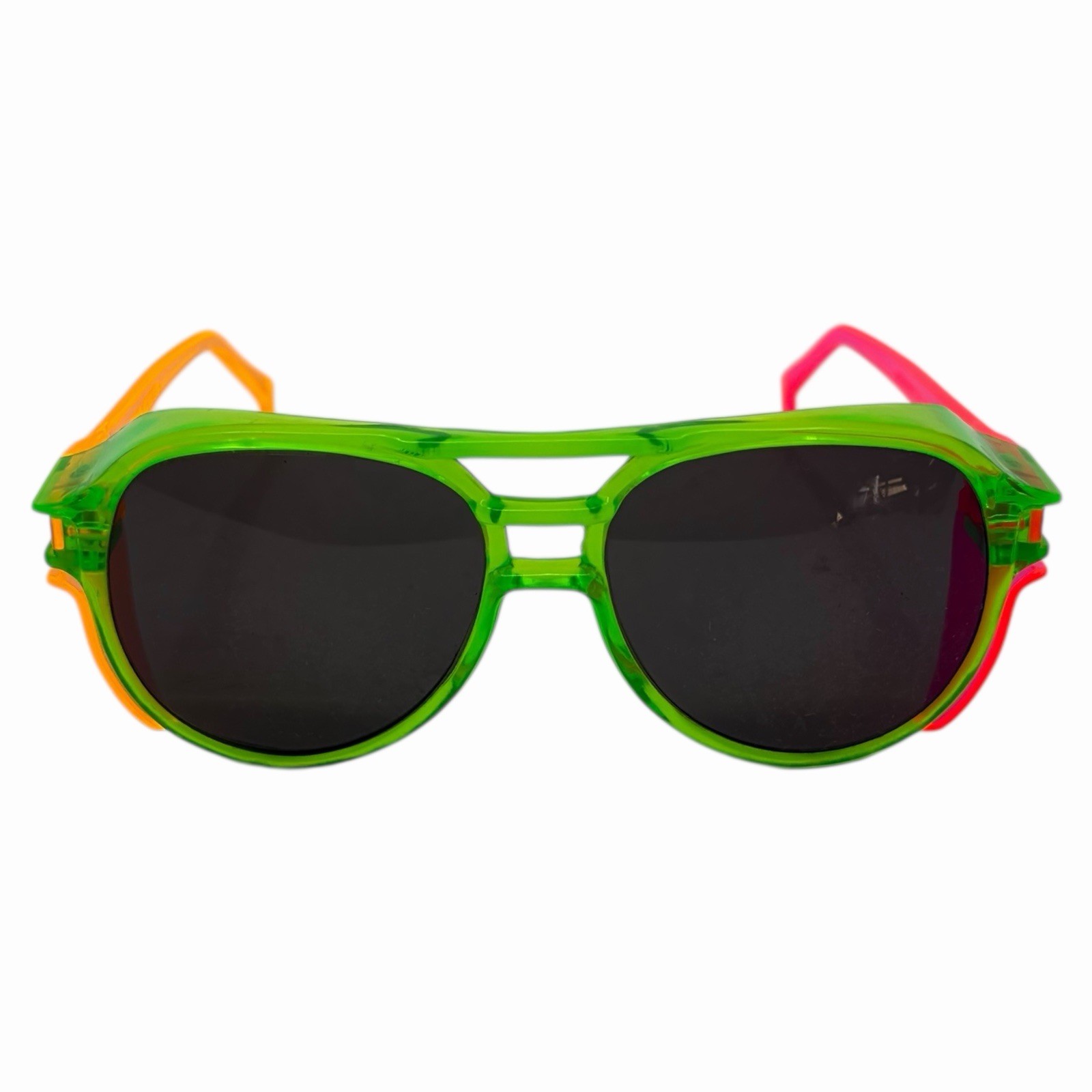 Aerosite Aviator Safety Glasses Frame Neon Green Pink Orange Made In USA Vintage