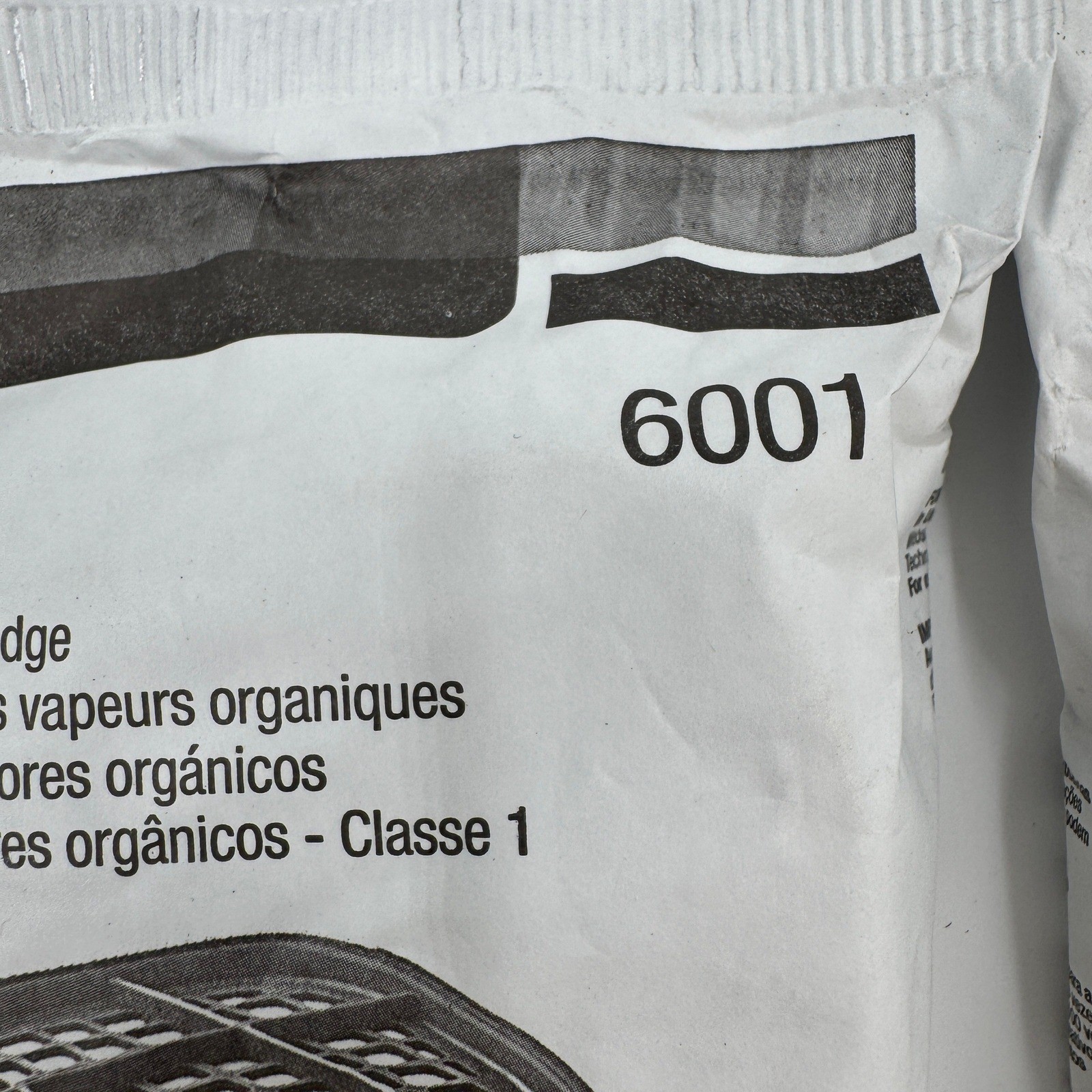 3M 6001 Organic Vapor Cartridge Lot of 2 Packs (4 Total) Black White NIOSH 2026