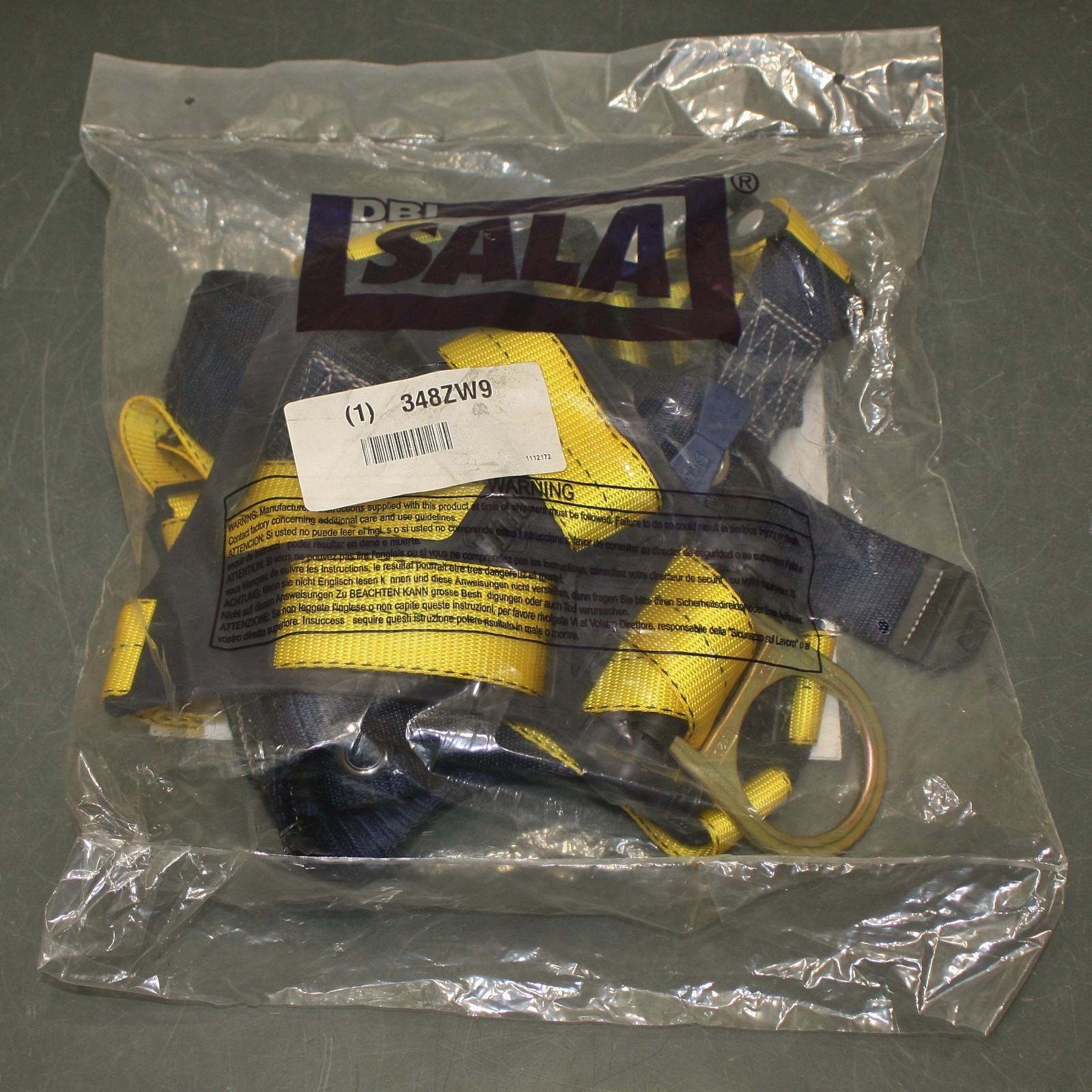 3M DBI-SALA Delta Full Body Harness 1112172, 310 lbs, XL, General Fall Arrest