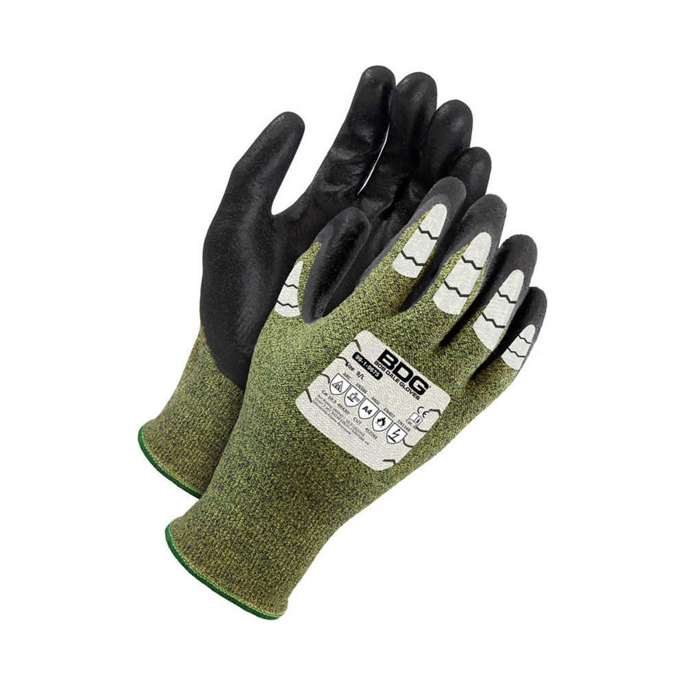 BDG 99-1-9675-9 PR,Knit Gloves,A4,L,10″ L 61JY09