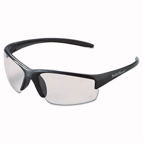 KleenGuard Equalizer Safety Glasses, Gunmetal Half Frame, Clear Dual Lens