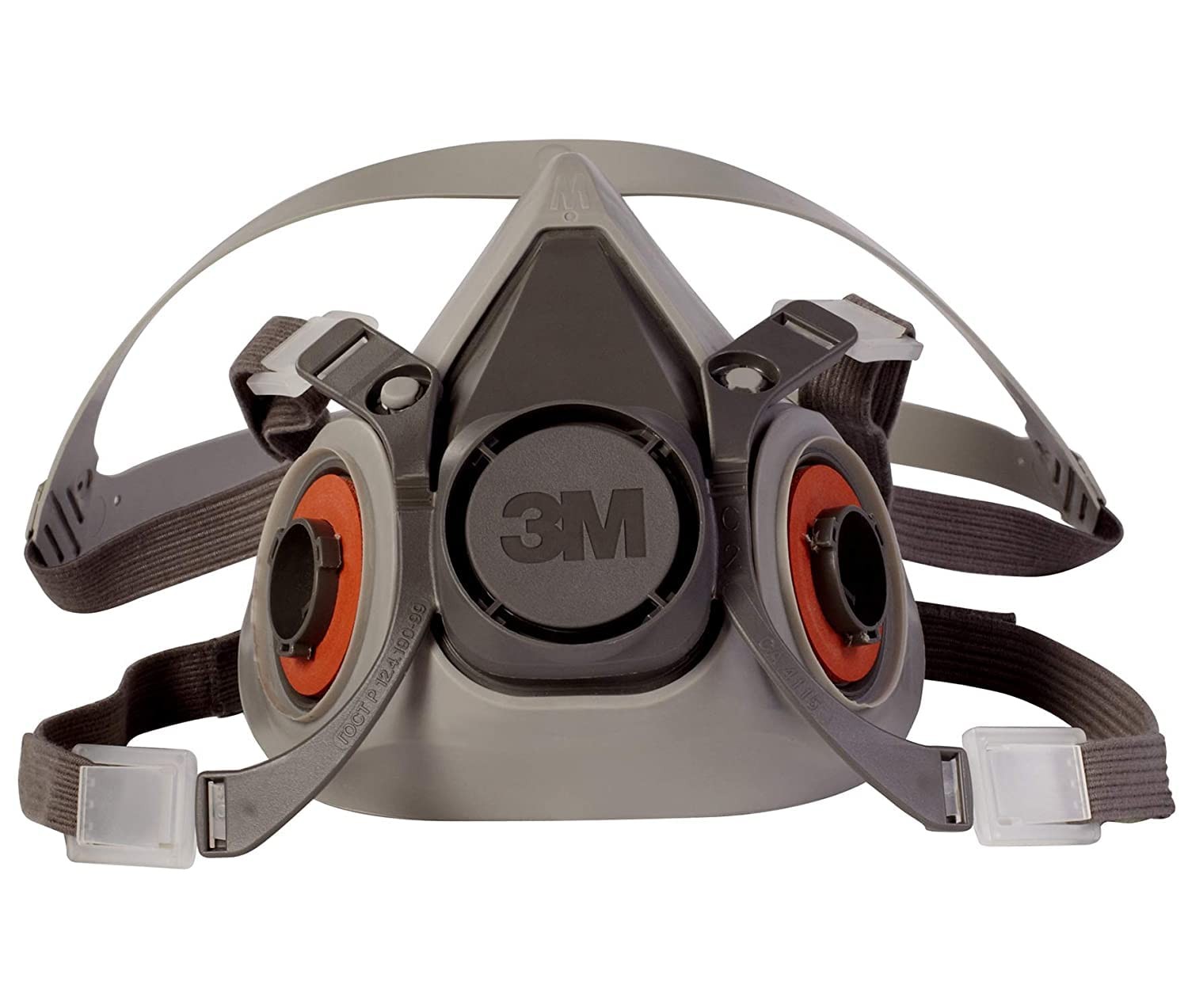 3M 6200 Half-Face Reusable Respirator, NIOSH, Bayonet, 4-Point, Medium
