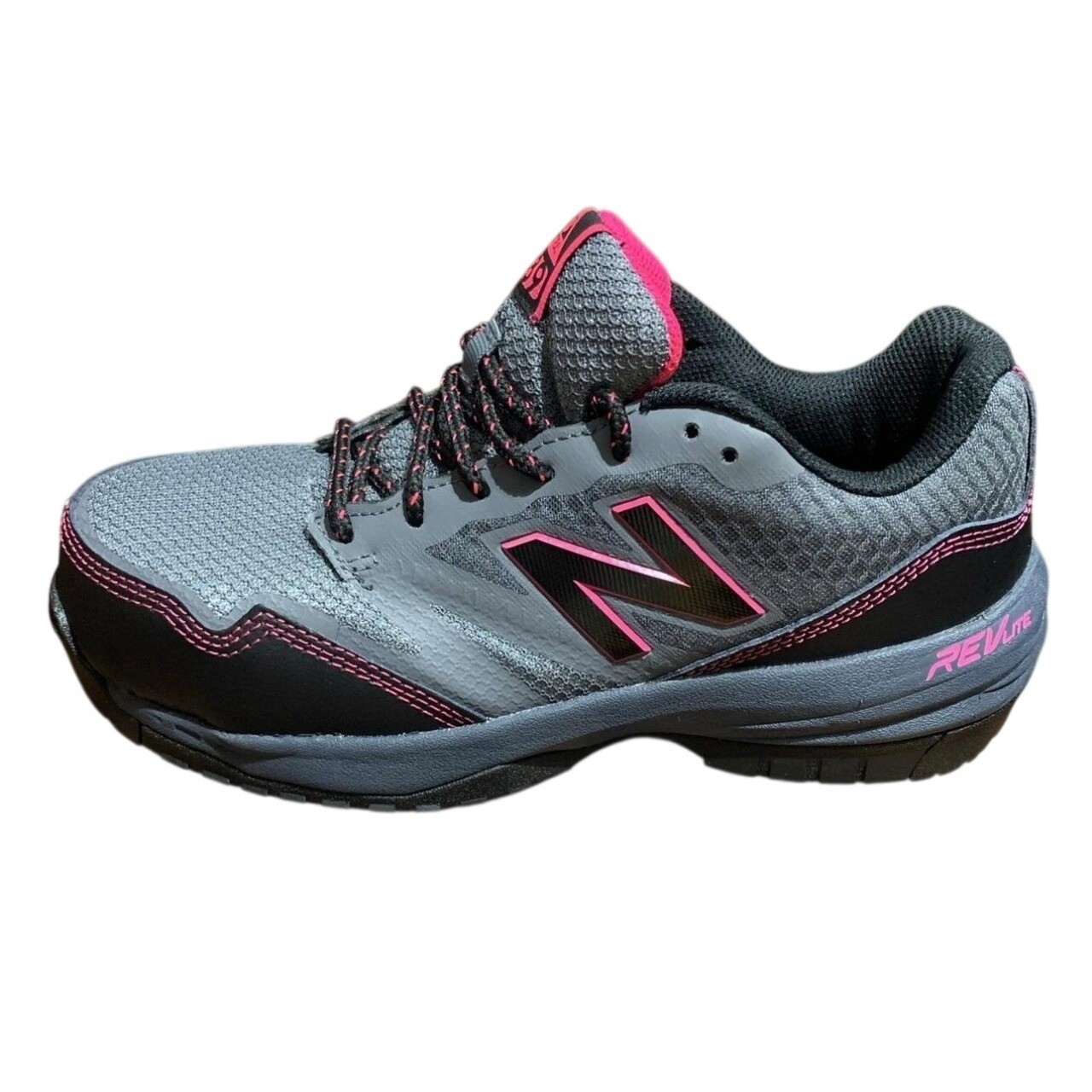 New Balance 589v1 Women 10 Composite Toe Work Shoes Grey Pink WID589T1 EH SR