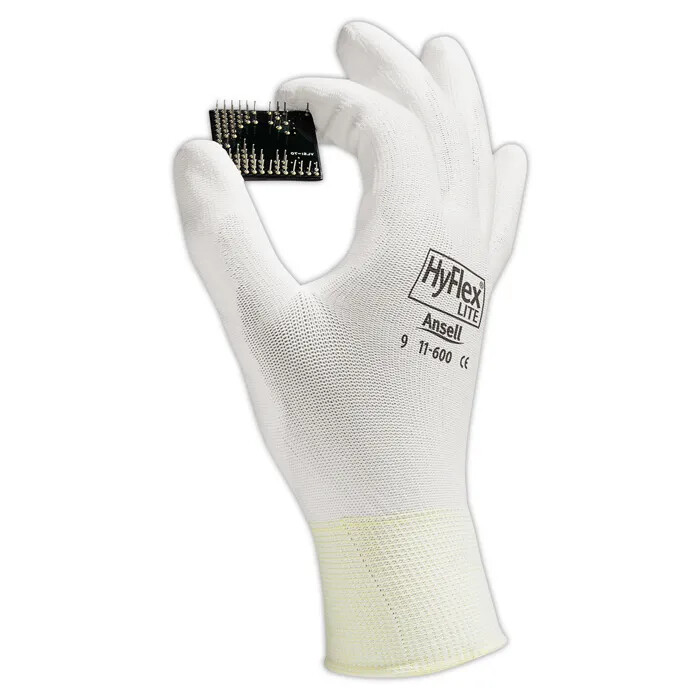 12- Ansell 11-600 HyFlex Lite Multi Purpose Palm Coated Lightweight Work Gloves