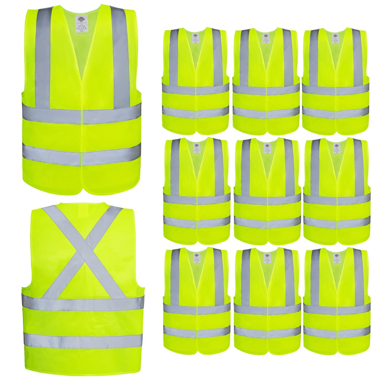 Safety Vestshigh Visibilityreflective&hi Vis Strip For Men Women Work Cycling Ro