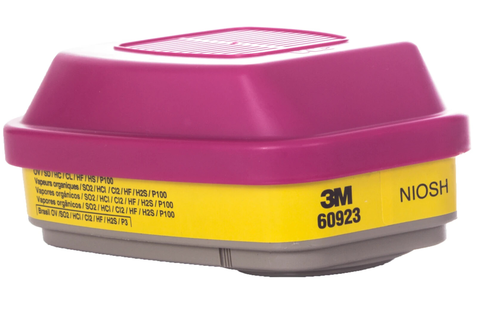 3M 60923 P100 Organic Vapor/Acid Gas Filter Cartridge Replacement Use By 10/2026