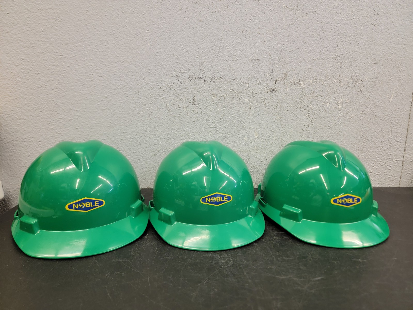 (3) MSA V-Gard Cap Style Hard Hat – Green👁️