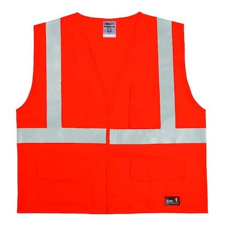 Kishigo Gf184-S-M High Visibility Vest, Orange/Red, S/M