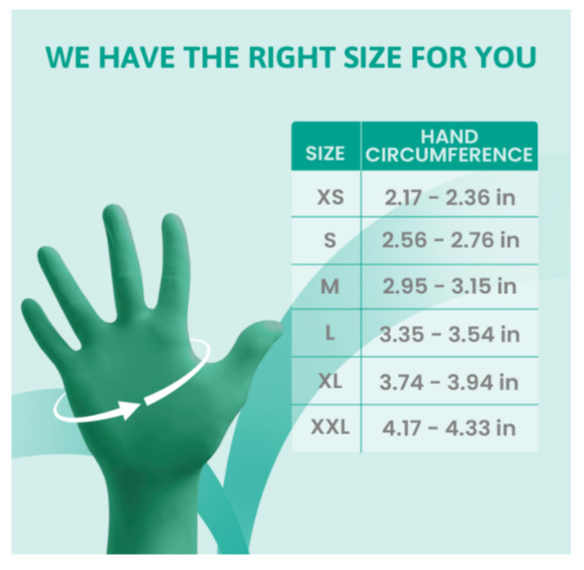 Ansell 92-600 Chemical Resistant House Cleaning Powder Free Nitrile Exam Gloves