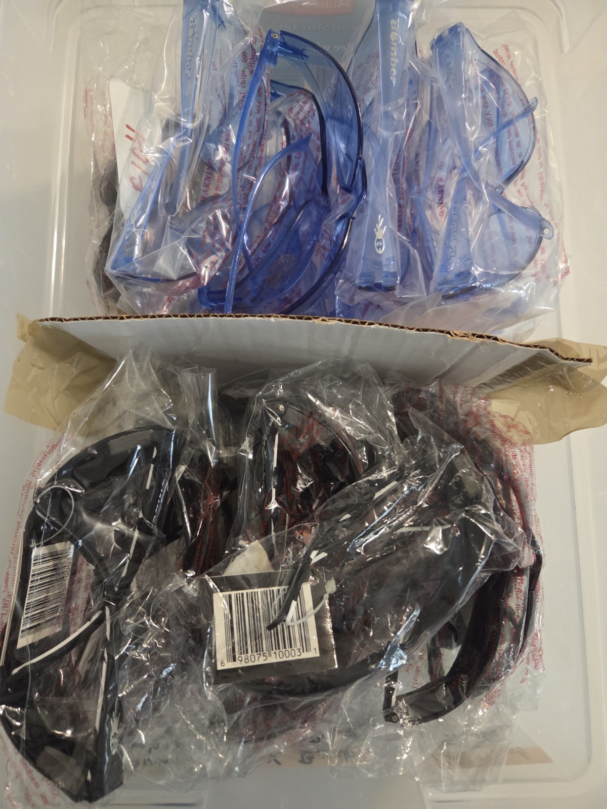 Bomber Brand X-Bomb Safety Glasses New 275 Piece Bulk Lot