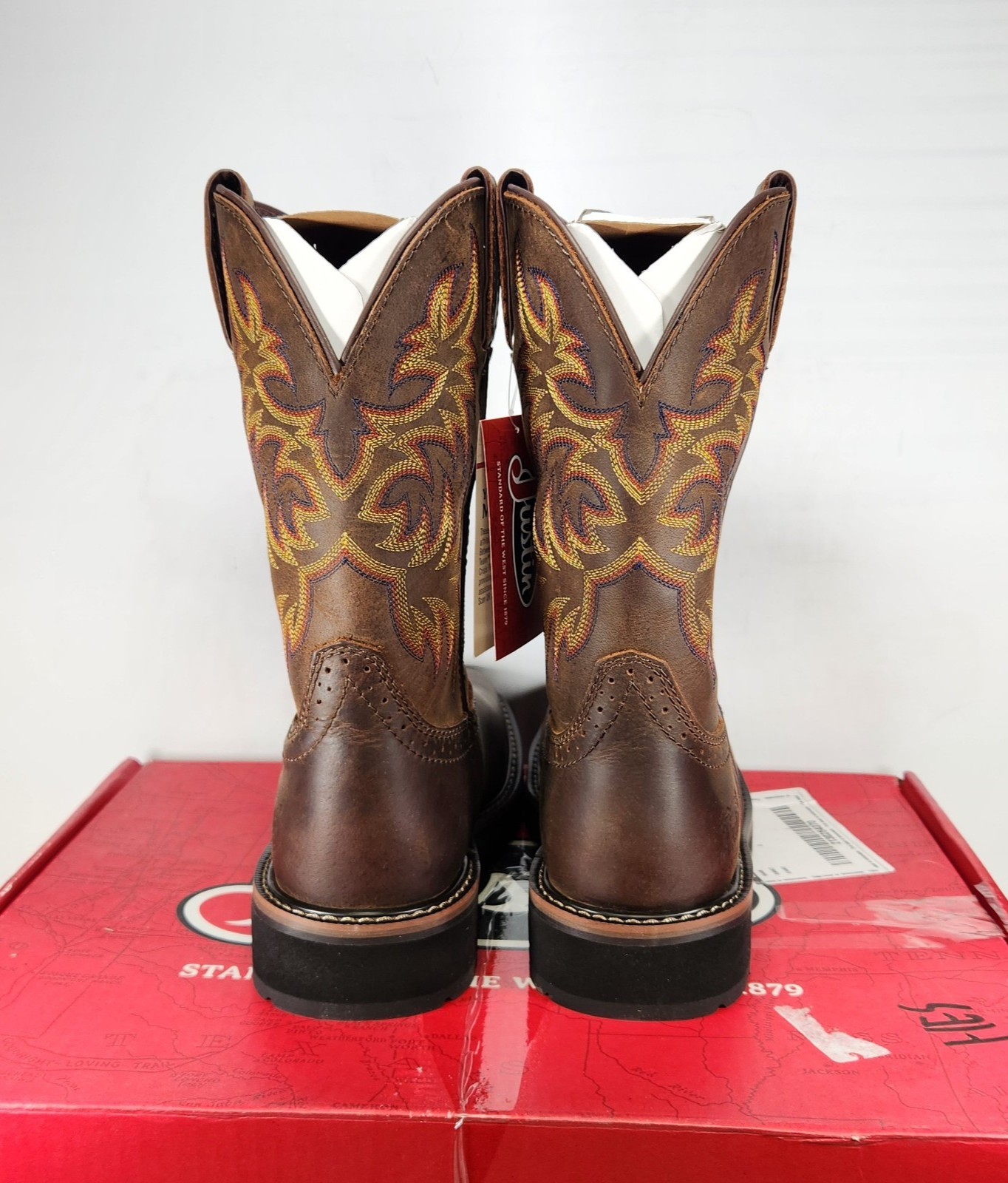 8 MEN – Justin Driller 11″ – STEEL TOE / EH / O+SR – Water Buffalo – SE4682
