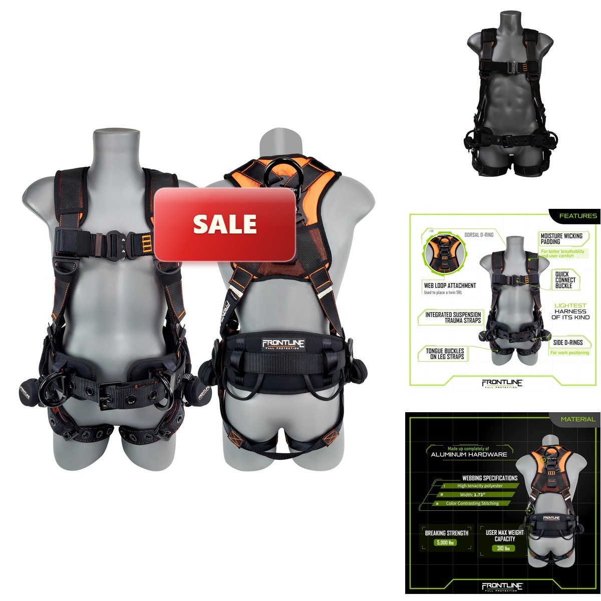 Frontline Fall Protection Frontline 110Ctb Combat Construction Aluminum Full